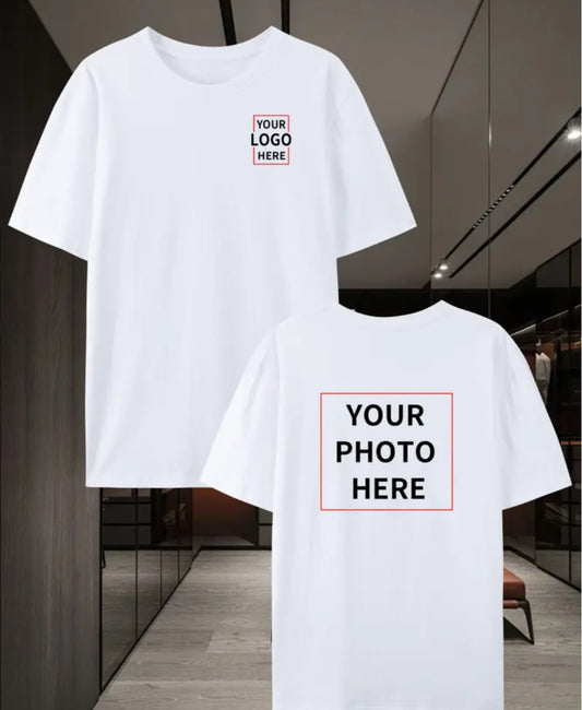 Personaliza tú camiseta 100% de algodón.